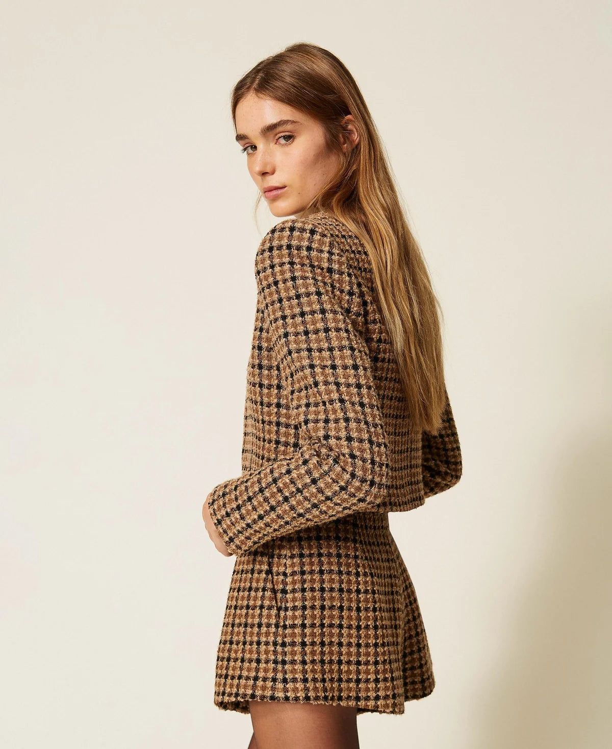 BOUCLE ΚΑΡΟ ΣΑΚΑΚΙ ΤΥΠΟΥ SPENCER TWINSET