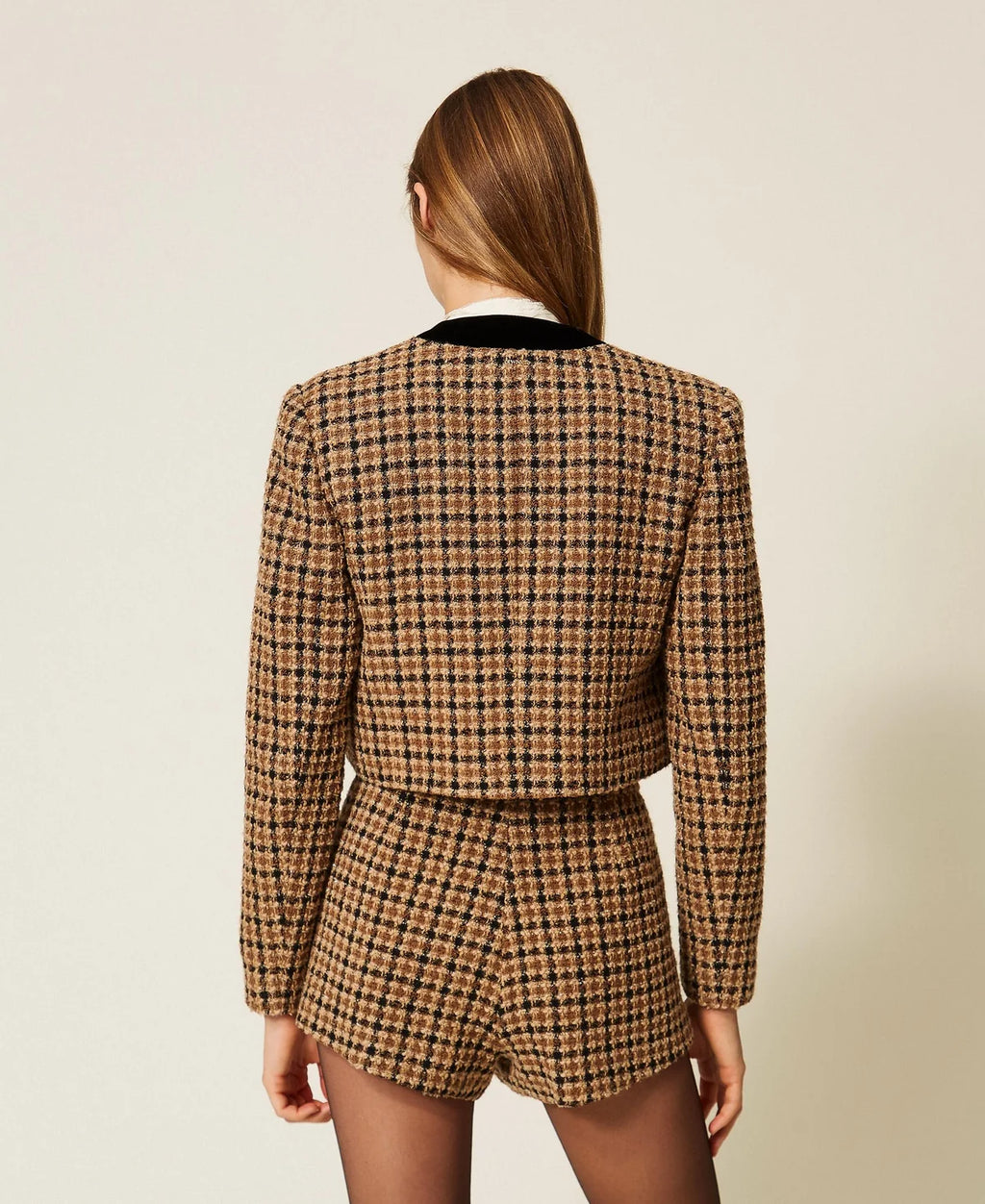 BOUCLE ΚΑΡΟ ΣΑΚΑΚΙ ΤΥΠΟΥ SPENCER TWINSET