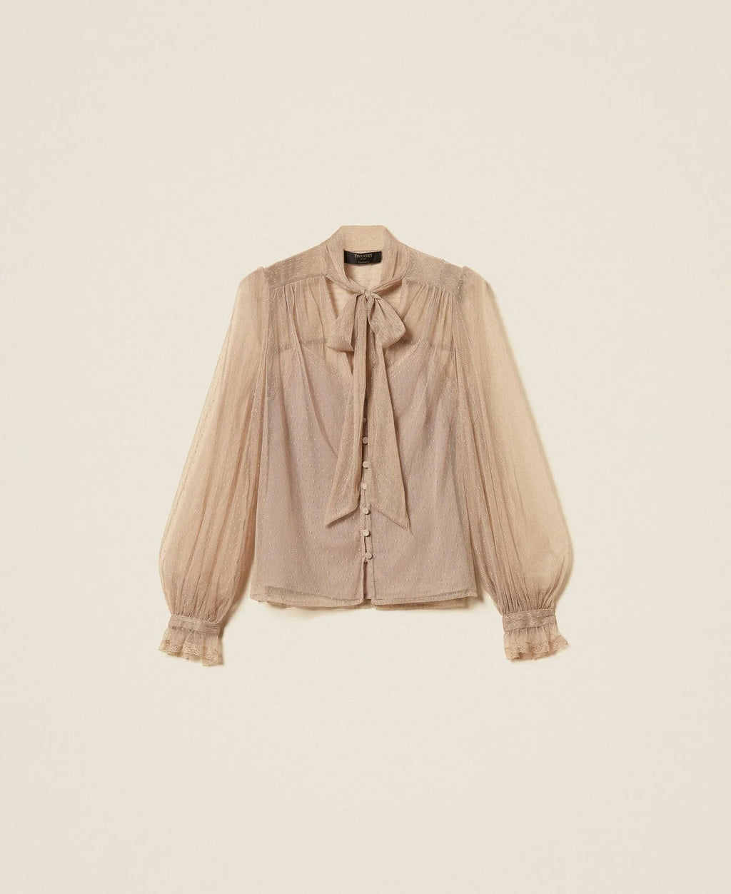 ΠΟΥΚΑΜΙΣΟ ΑΠΟ ΤΟΥΛΙ ΜΕ LUREX TWINSET