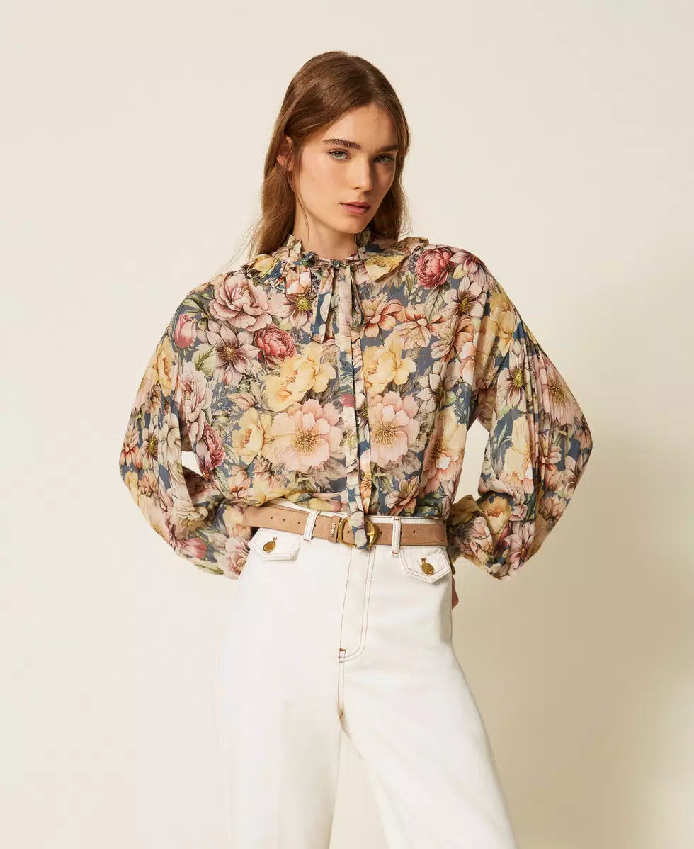 ΕΜΠΡΙΜΕ FLORAL ΠΟΥΚΑΜΙΣΟ TWINSET