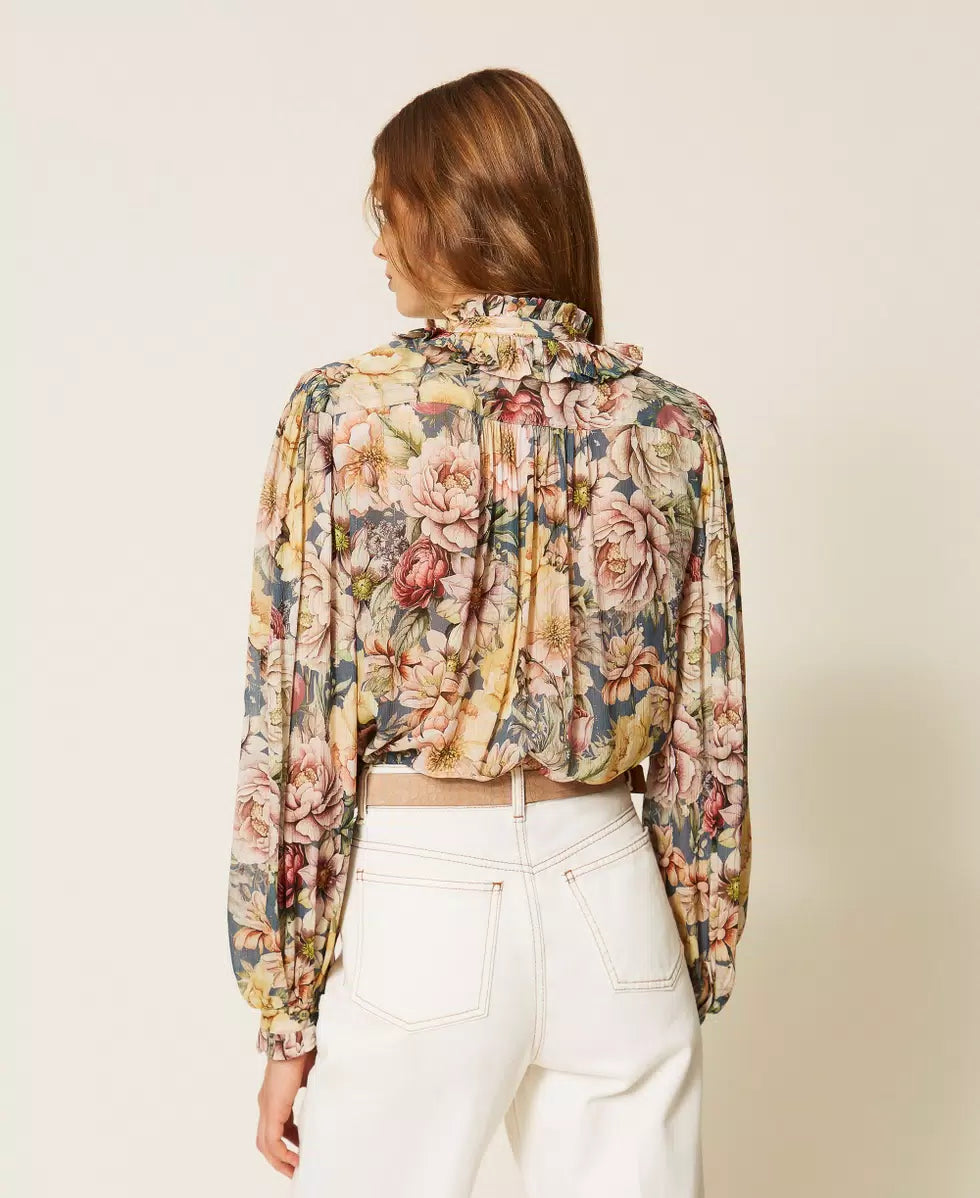 ΕΜΠΡΙΜΕ FLORAL ΠΟΥΚΑΜΙΣΟ TWINSET