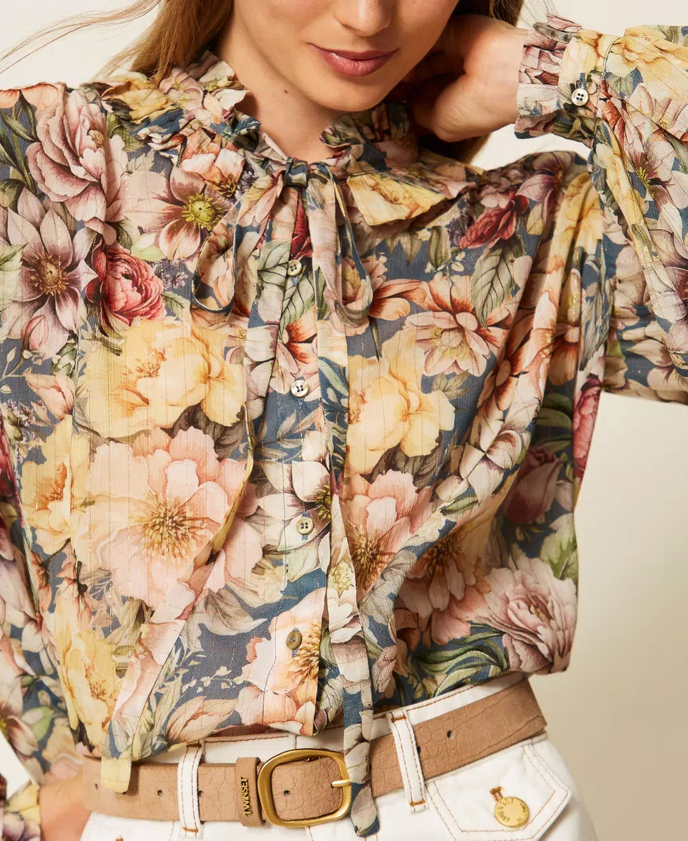 ΕΜΠΡΙΜΕ FLORAL ΠΟΥΚΑΜΙΣΟ TWINSET
