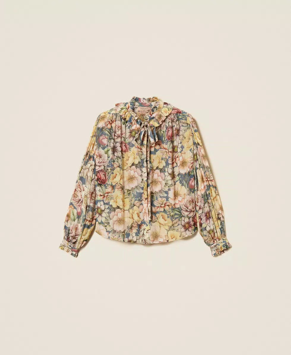 ΕΜΠΡΙΜΕ FLORAL ΠΟΥΚΑΜΙΣΟ TWINSET