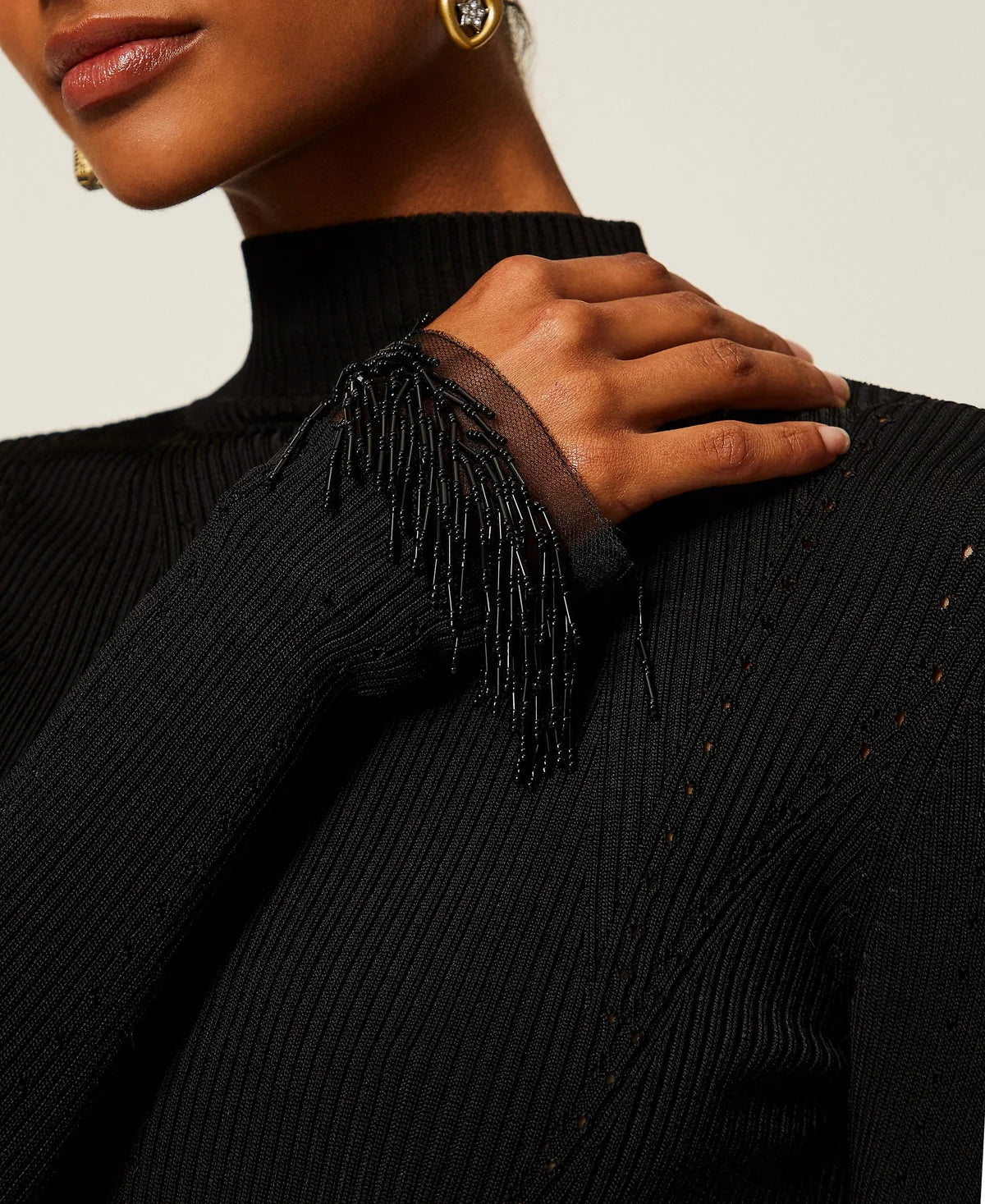 ΠΛΕΚΤΗ ΜΠΛΟΥΖΑ ΖΙΒΑΓΚΟ ΜΕ EMBROIDERY TWINSET