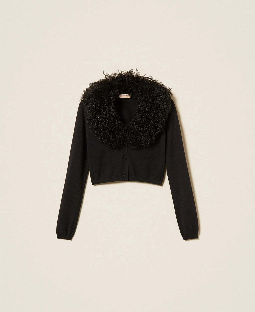 ΚΟΝΤΗ ΖΑΚΕΤΑ ΜΕ FAUX FUR TWINSET