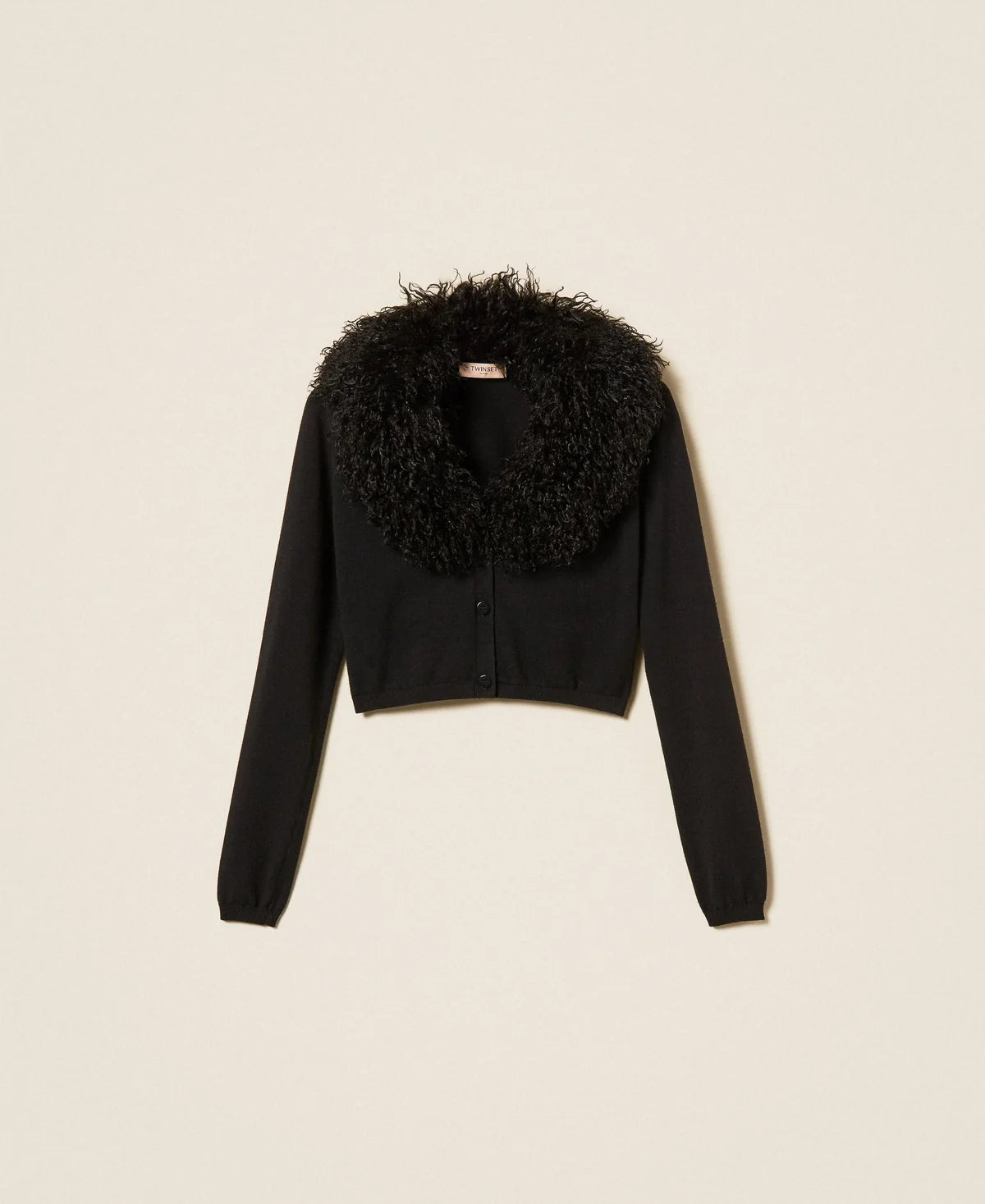 ΚΟΝΤΗ ΖΑΚΕΤΑ ΜΕ FAUX FUR TWINSET