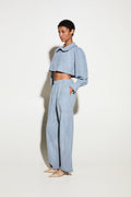 ΠΑΝΤΕΛΟΝΙ (DUSTY GREY BLUE) MILKWHITE