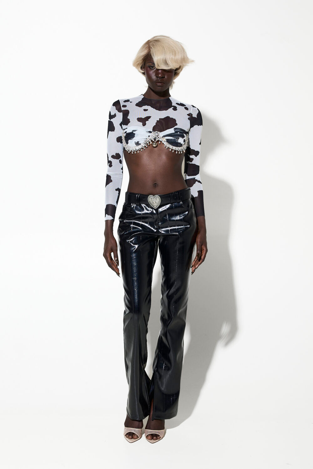 FAUX ΔΕΡΜΑ ΠΑΝΤΕΛΟΝΙ (BLACK) MILKWHITE