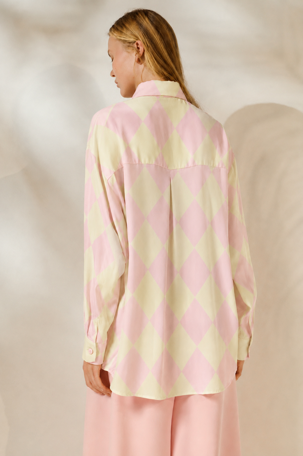 ‘CASEY’ ΡΙΓΕ ΠΟΥΚΑΜΙΣΟ (PALE PINK/PALE YELLOW) MAMOUSH