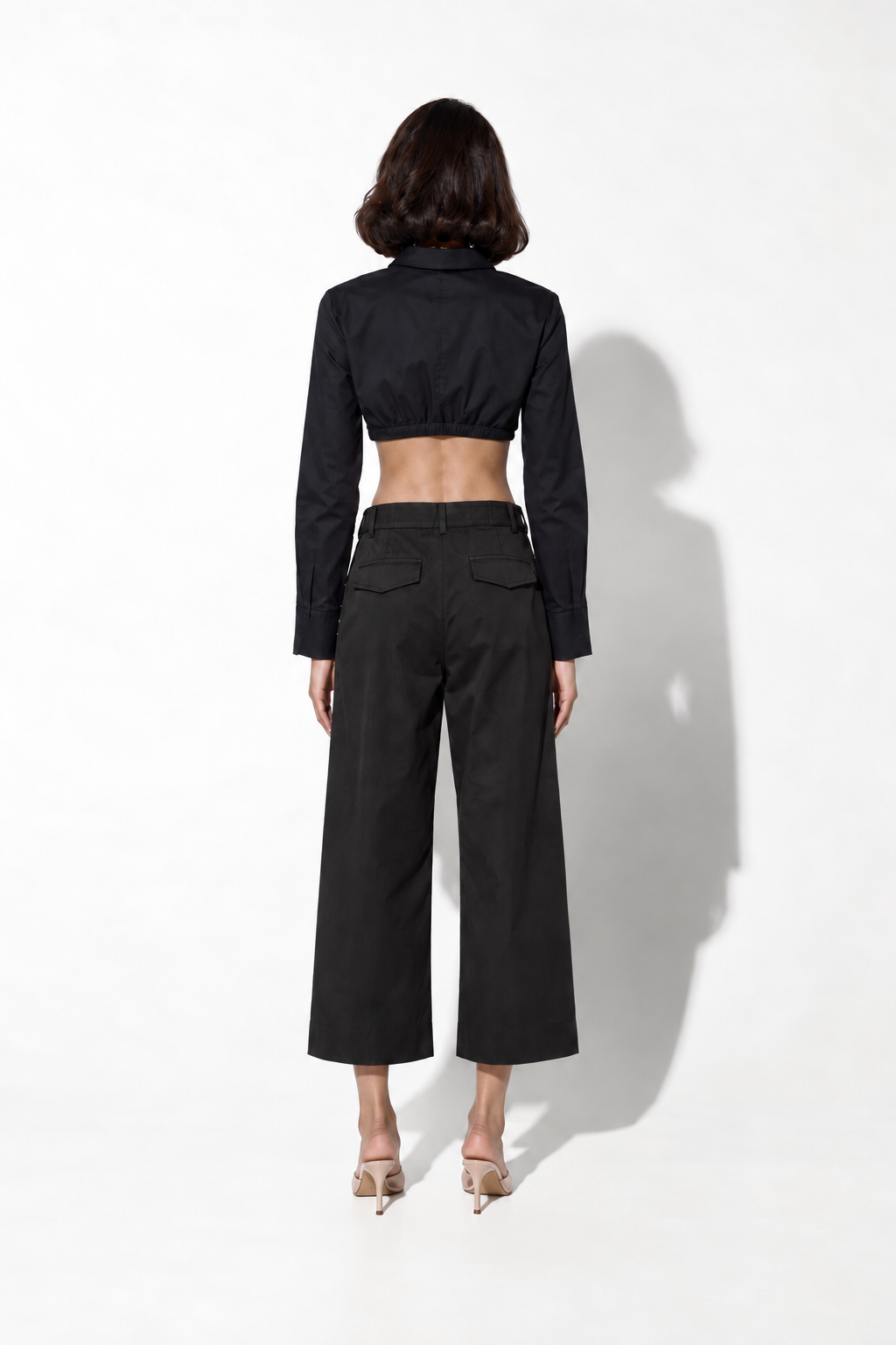 CROP CRYSTAL ΠΟΥΚΑΜΙΣΟ (BLACK) MILKWHITE