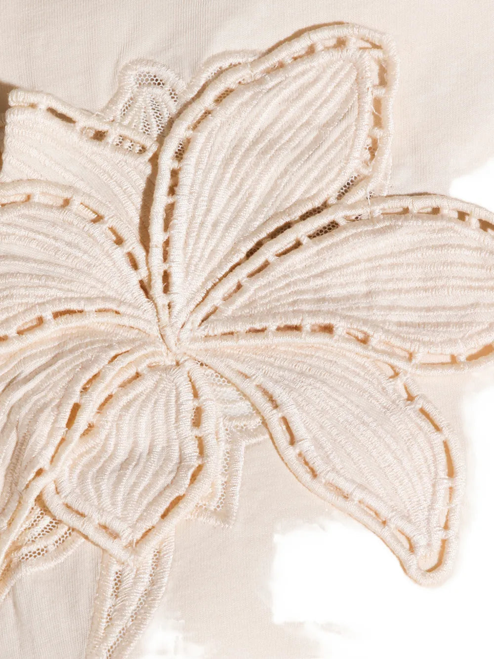 T-SHIRT ΜΕ ΑΝΑΓΛΥΦΟ ΛΟΥΛΟΥΔΙ TWINSET