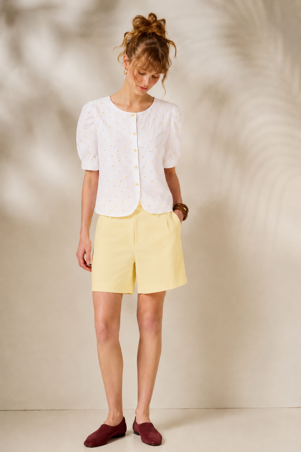 ‘GRETA’ ΒΑΜΒΑΚΕΡΟ ΣΟΡΤΣ (PALE YELLOW) MAMOUSH