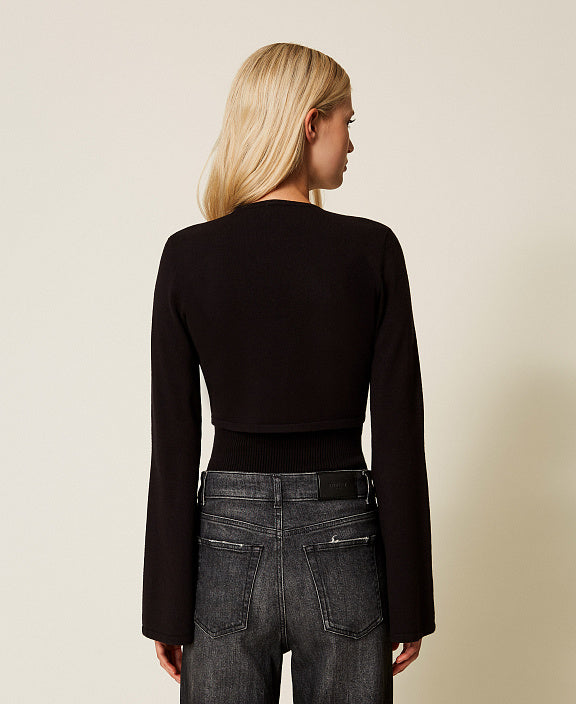 ΠΛΕΚΤΟ ΣΕΤ ΤΟΠ ΚΑΙ ΜΠΟΛΕΡΟ TWINSET MILANO