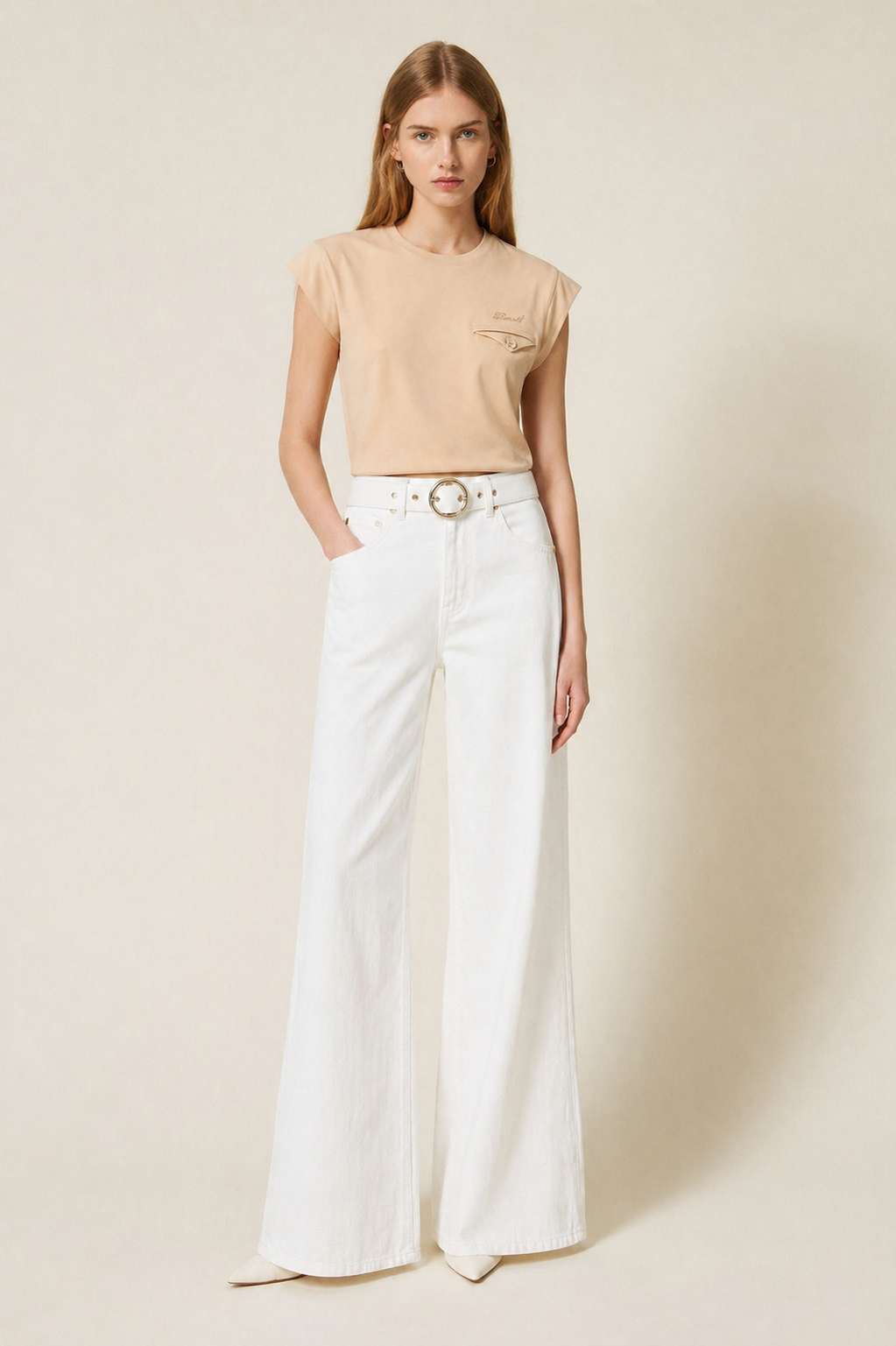 ΒΑΜΒΑΚΕΡΙ ΜΠΛΟΥΖΑ ΜΕ ΤΣΕΠΗ TWINSET