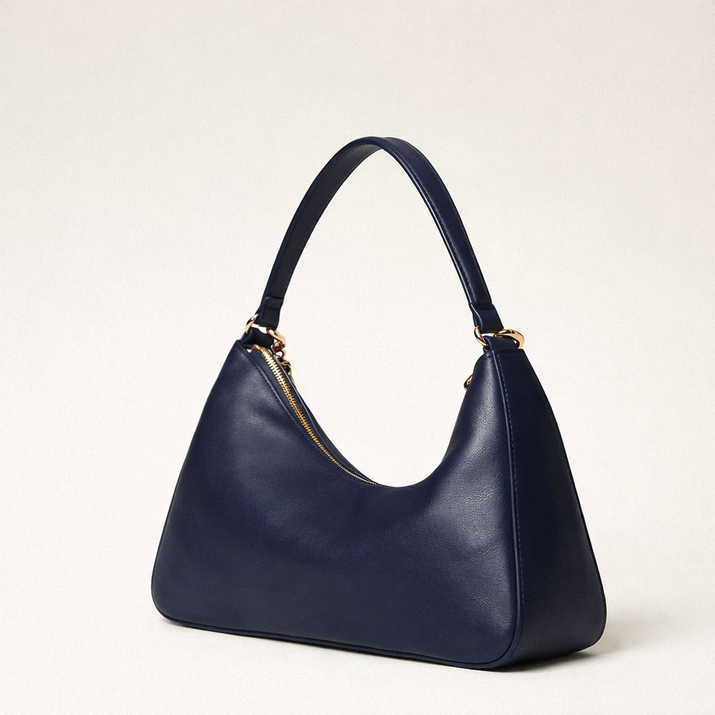 ‘LILIANE’ ΔΕΡΜΑΤΙΝΗ ΤΣΑΝΤΑ (BLUE) TWINSET