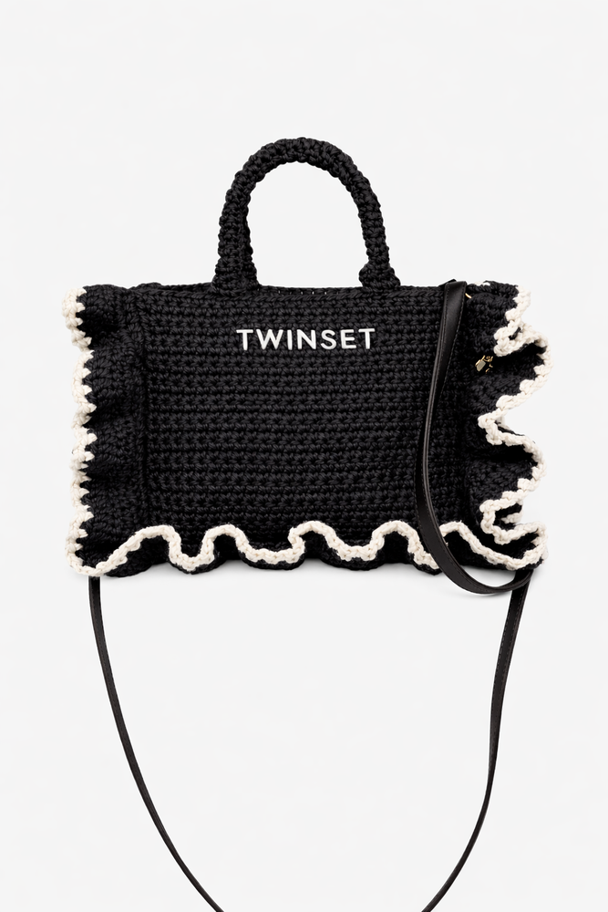 ΠΛΕΚΤΗ ΤΣΑΝΤΑ ΩΜΟΥ ΜΑΚΡΑΜΕ ΜΕ ΒΟΛΑΝ TWINSET