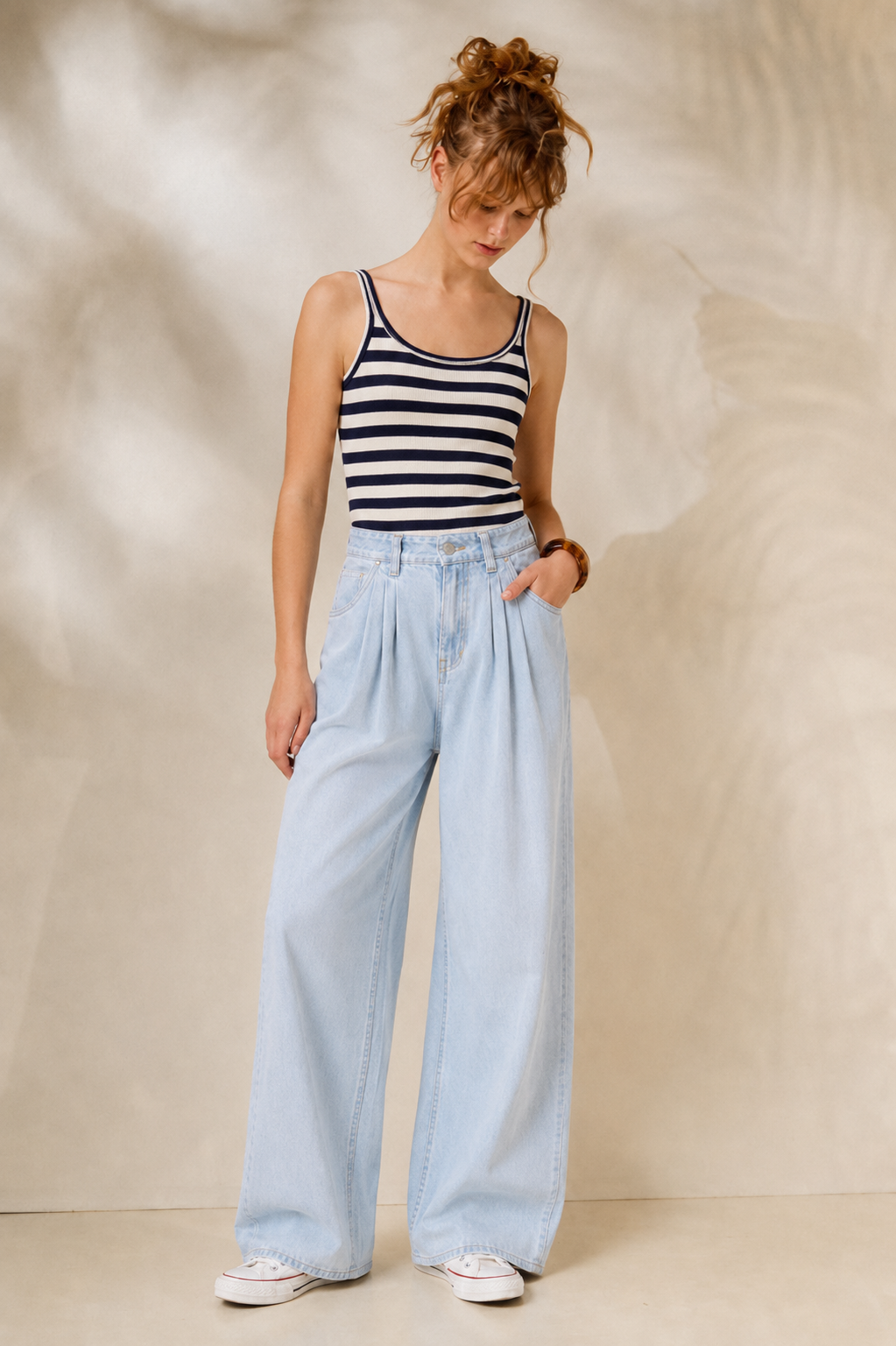 'LIA' ΡΙΓ ΤΟΠ (BLUE/STRIPES) MAMOUSH