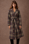 'ΜΥΡΤΟ' OVERSIZED ΚΑΡΟ ΠΑΛΤΟ (GRAY PLAID) MAMOUSH