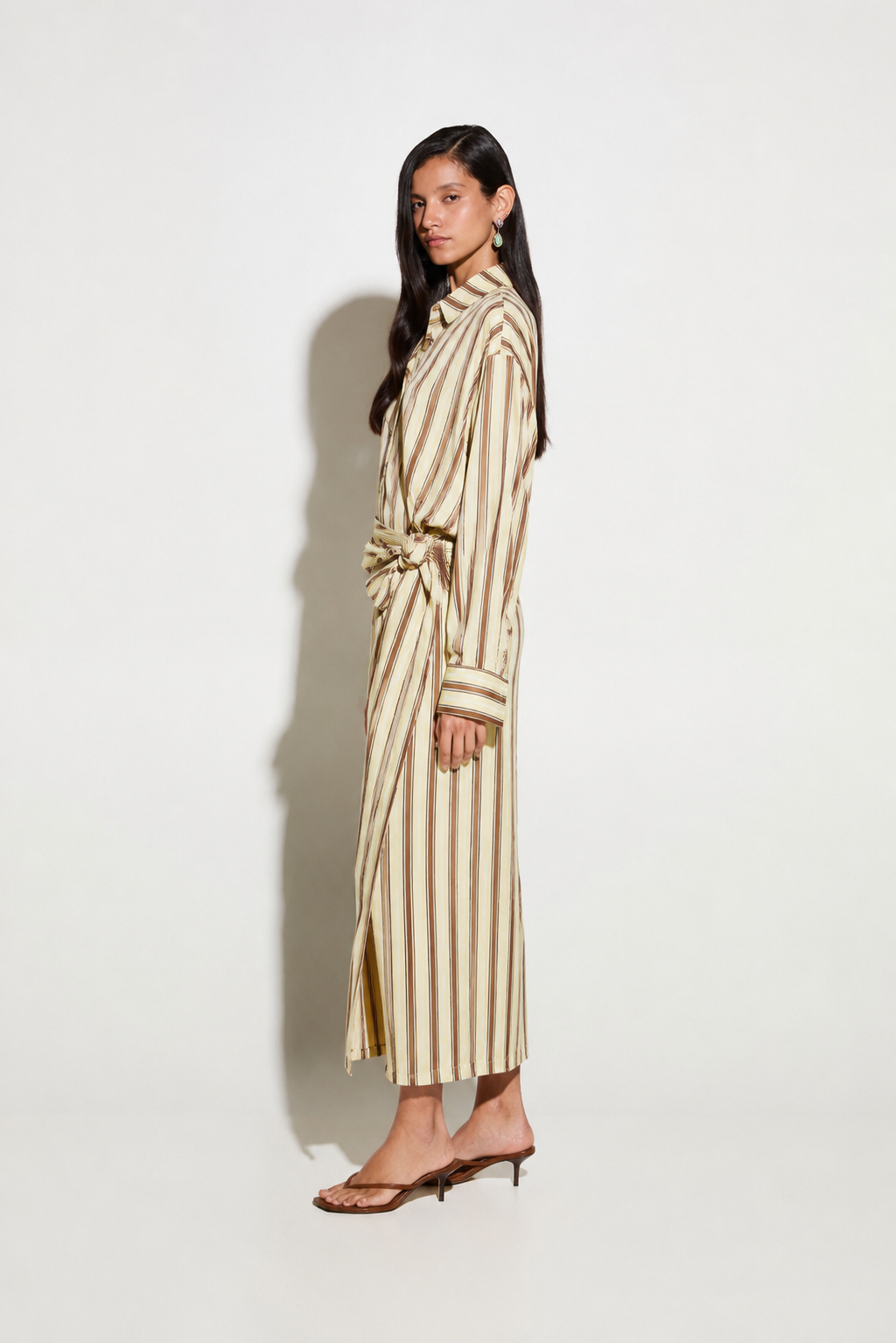 ΡΙΓΕ OVERSIZED ΠΟΥΚΑΜΙΣΟ (STRIPES BANANA) MILKWHITE