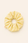 SCRUNCHIES (PASTEL YELLOW/POLKA DOT)  MAMOUSH