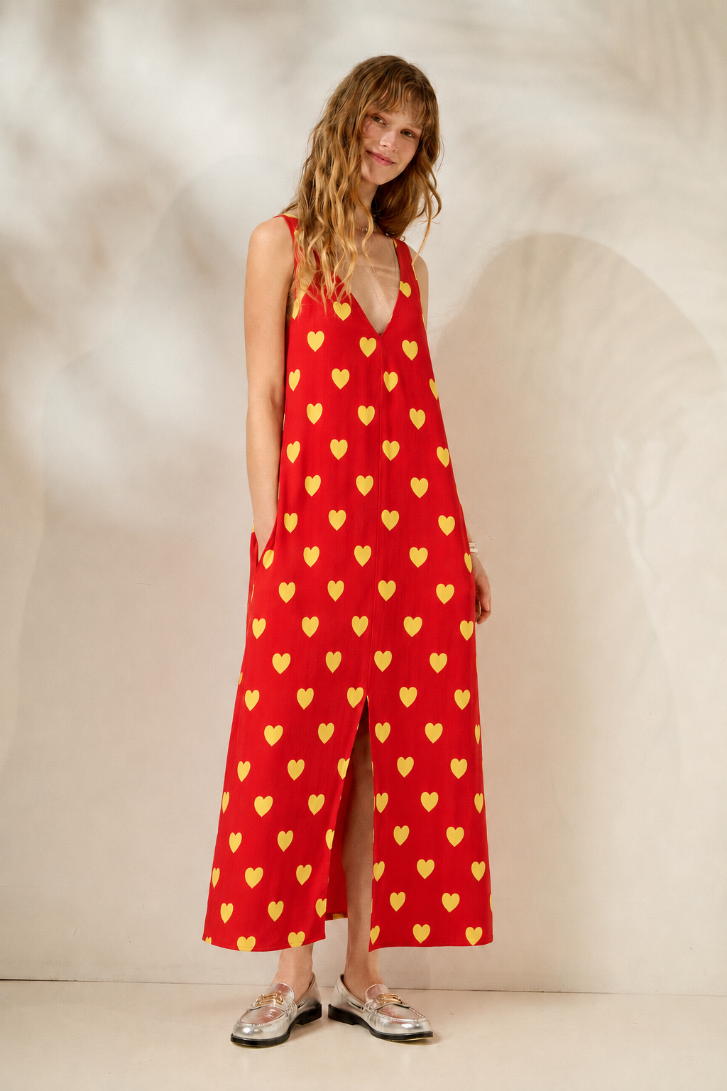 'ELLY' ΜΙΝΤΙ ΦΟΡΕΜΑ (RED/HEARTS) MAMOUSH