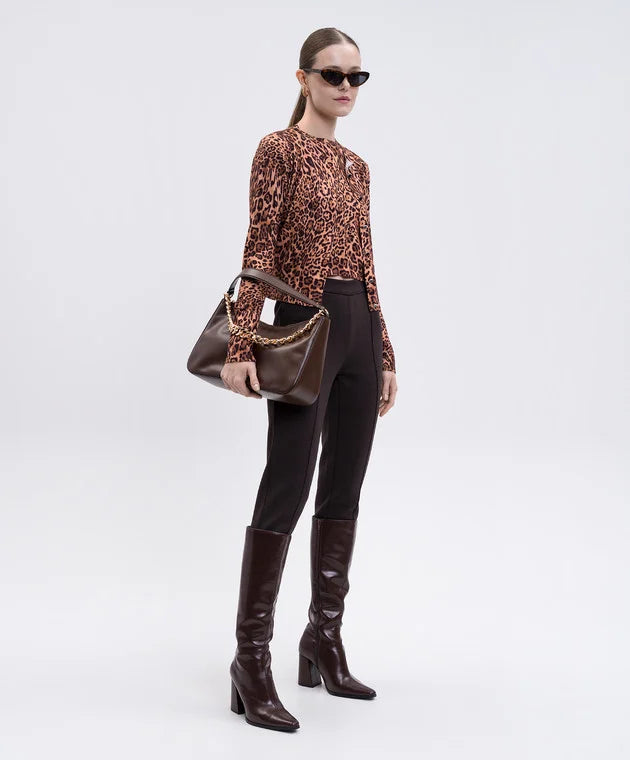 ΠΛΕΚΤΗ ΖΑΚΕΤΑ ΜΕ ΠΑΓΙΕΤΕΣ ANIMAL PRINT TWINSET