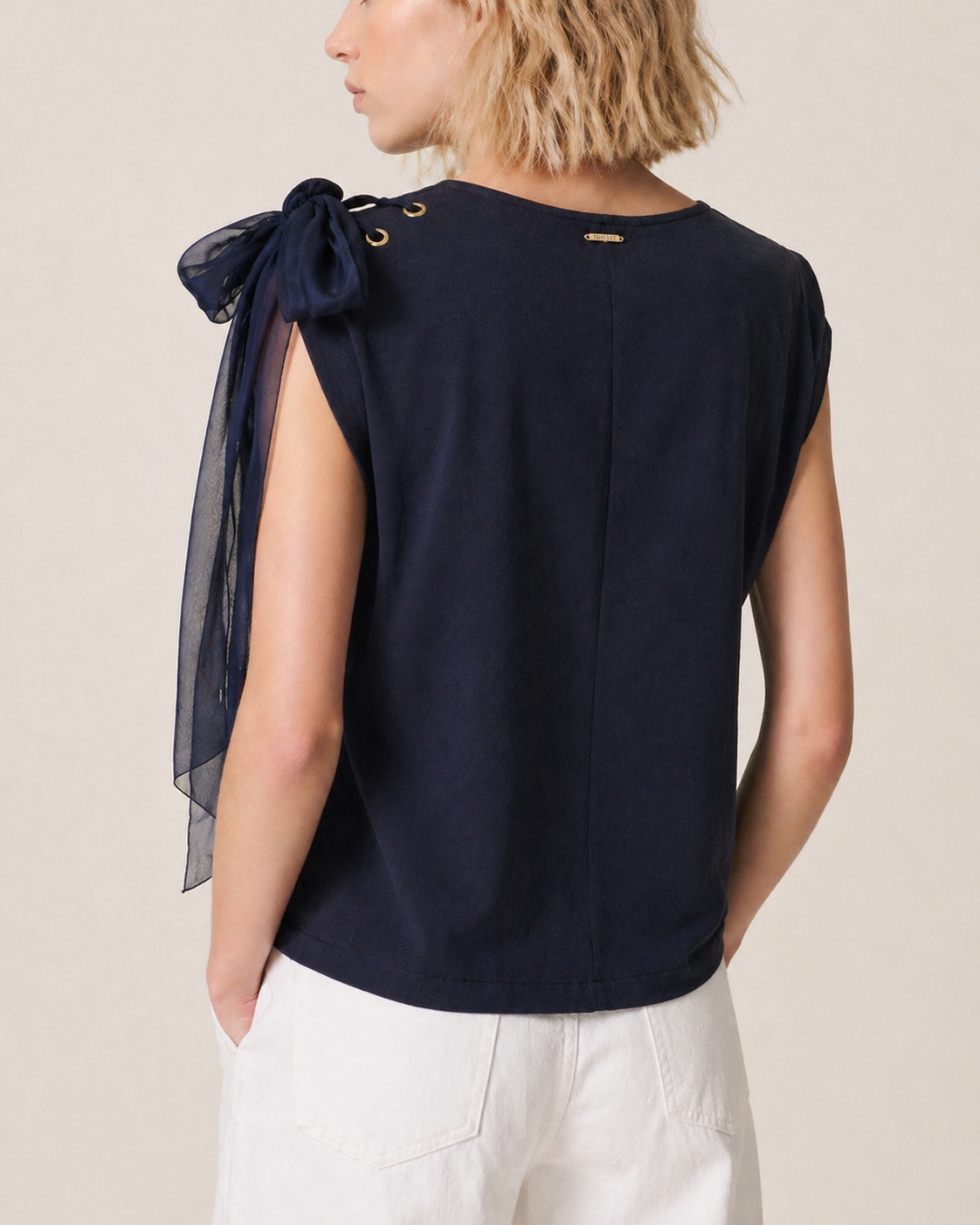 ΒΑΜΒΑΚΕΡΗ ΜΠΛΟΥΖΑ (BLUE) TWINSET
