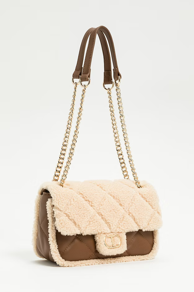 ΚΑΠΙΤΟΝΕ ΤΣΑΝΤΑ ΩΜΟΥ ΜΕ ΤΕΧΝΗΤΗ ΓΟΥΝΑ TWINSET MILANO