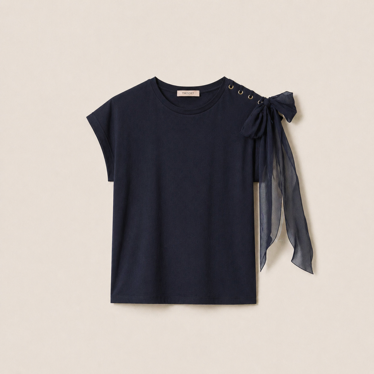 ΒΑΜΒΑΚΕΡΗ ΜΠΛΟΥΖΑ (BLUE) TWINSET