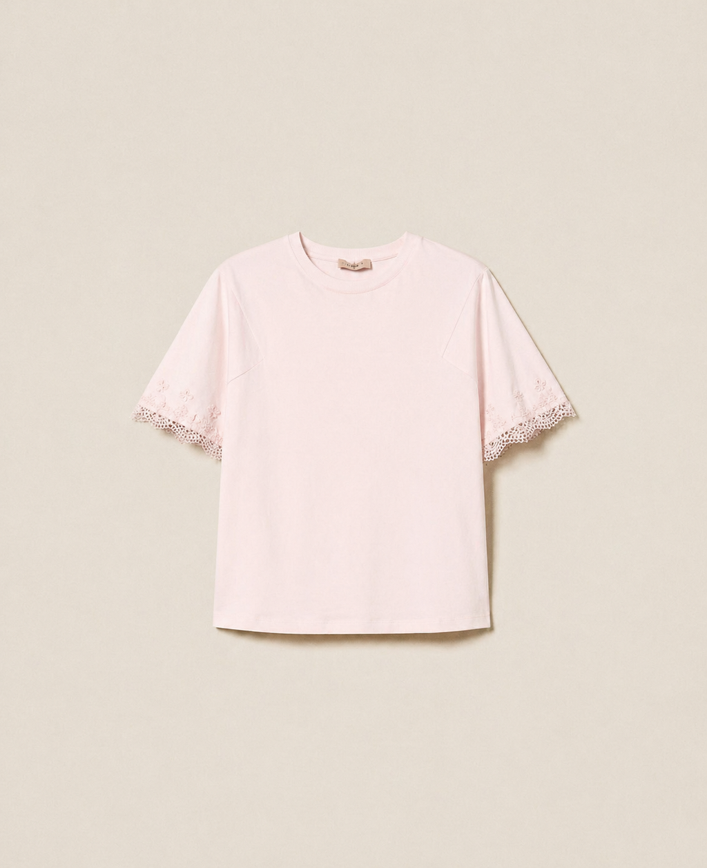 ΒΑΜΒΑΚΕΡΗ ΜΠΛΟΥΖΑ ΜΕ ΔΑΝΤΕΛΑ (PINK) TWINSET