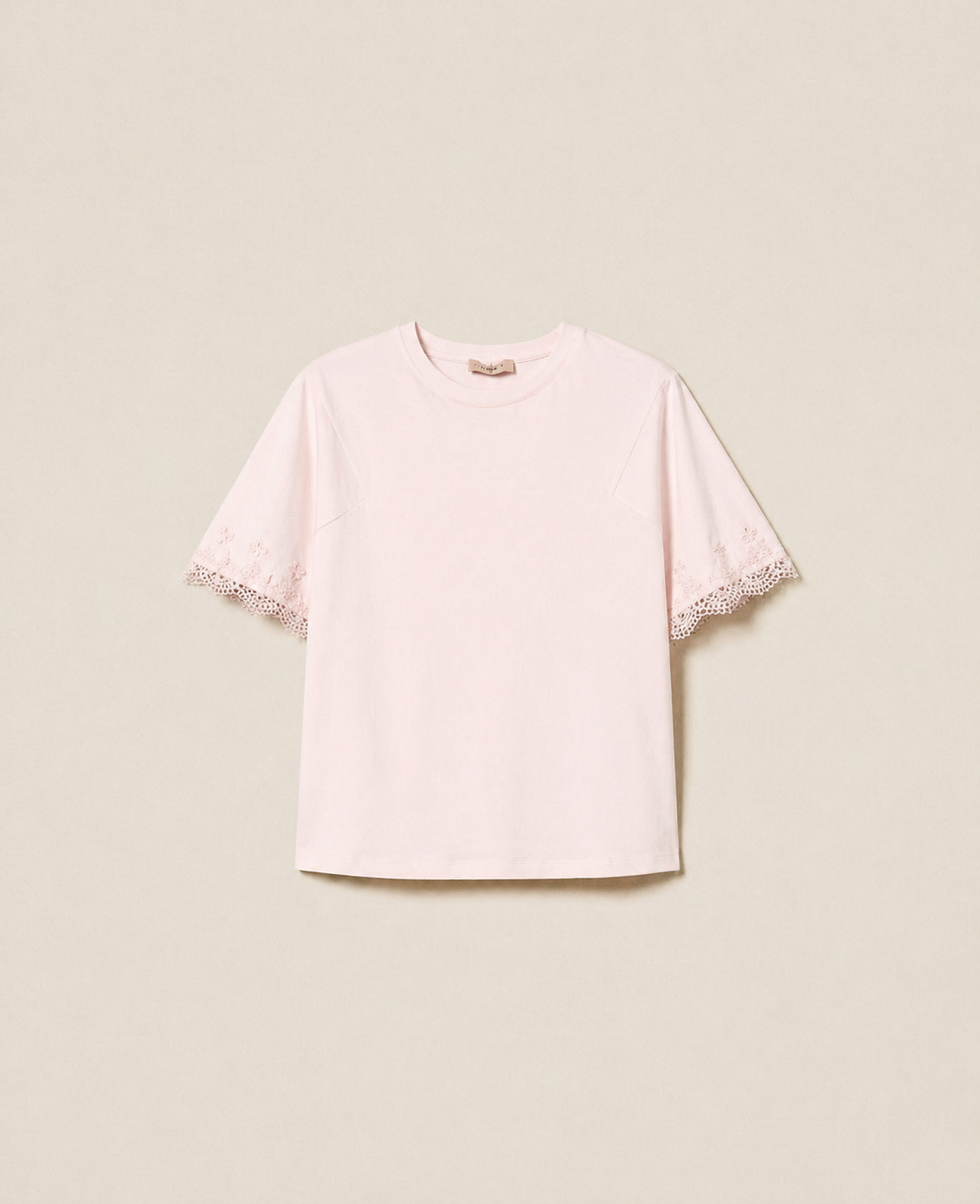 ΒΑΜΒΑΚΕΡΗ ΜΠΛΟΥΖΑ ΜΕ ΔΑΝΤΕΛΑ (PINK) TWINSET