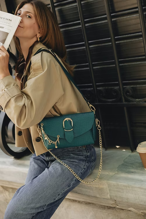 “LOVESONG" ΤΣΑΝΤΑ ΩΜΟΥ (FOREST GREEN) INDIVIDUAL