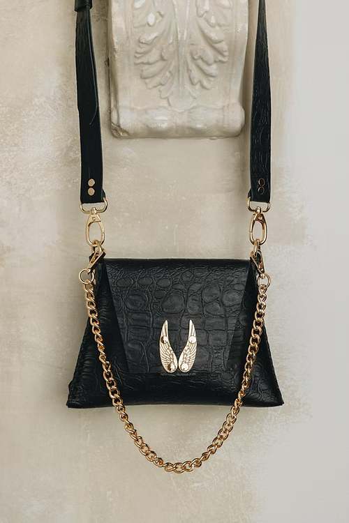 “WINGS” MINI ΤΣΑΝΤΑ ΩΜΟΥ (BLACK) INDIVIDUAL