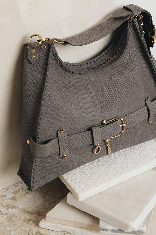 "TOGETHER IN ELECTRIC DREAMS” ΤΣΑΝΤΑ ΩΜΟΥ (GRAY SUEDE) INDIVIDUAL