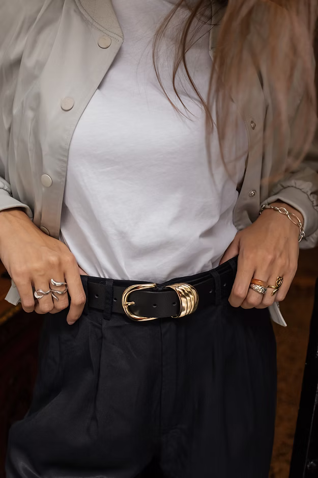 "MINIMAL" ΔΕΡΜΑΤΙΝΗ ΖΩΝΗ (BLACK) INDIVIDUAL