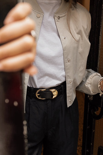 "MINIMAL" ΔΕΡΜΑΤΙΝΗ ΖΩΝΗ (BLACK) INDIVIDUAL