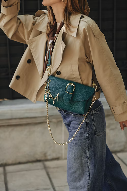 “LOVESONG" ΤΣΑΝΤΑ ΩΜΟΥ (FOREST GREEN) INDIVIDUAL