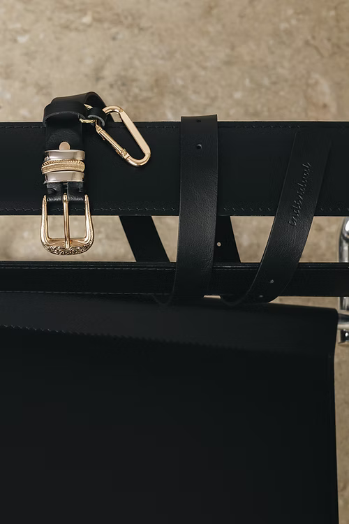 “LEAN ON ME” ΔΕΡΜΑΤΙΝΗ ΖΩΝΗ (BLACK) INDIVIDUAL