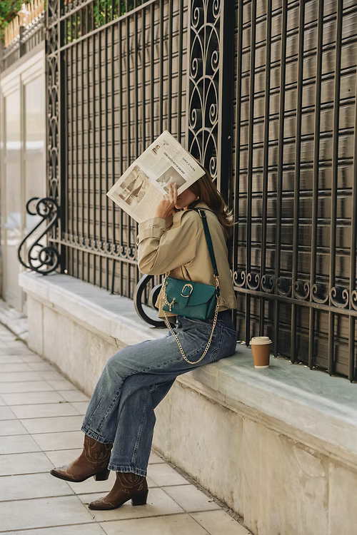 “LOVESONG" ΤΣΑΝΤΑ ΩΜΟΥ (FOREST GREEN) INDIVIDUAL