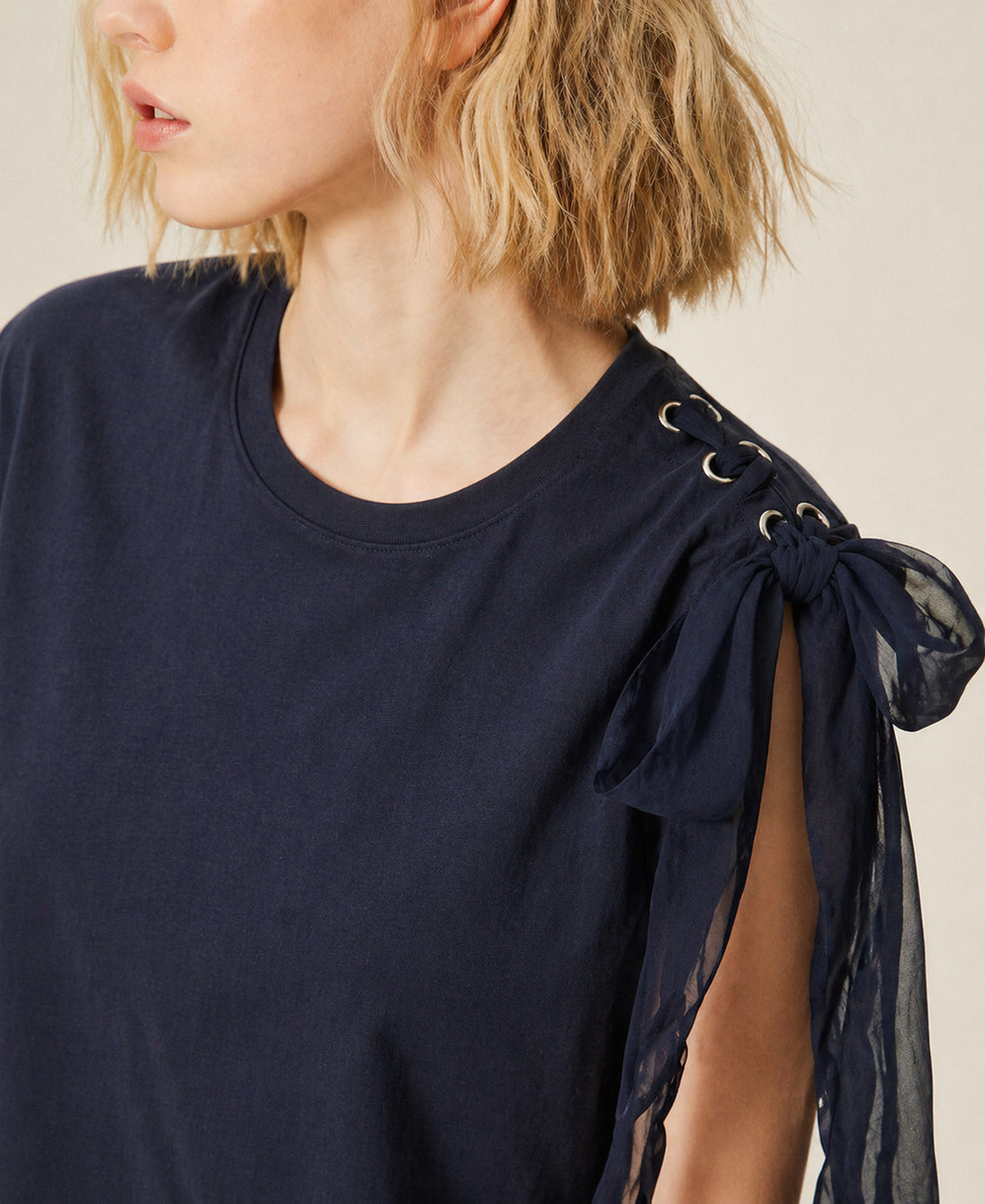 ΒΑΜΒΑΚΕΡΗ ΜΠΛΟΥΖΑ (BLUE) TWINSET