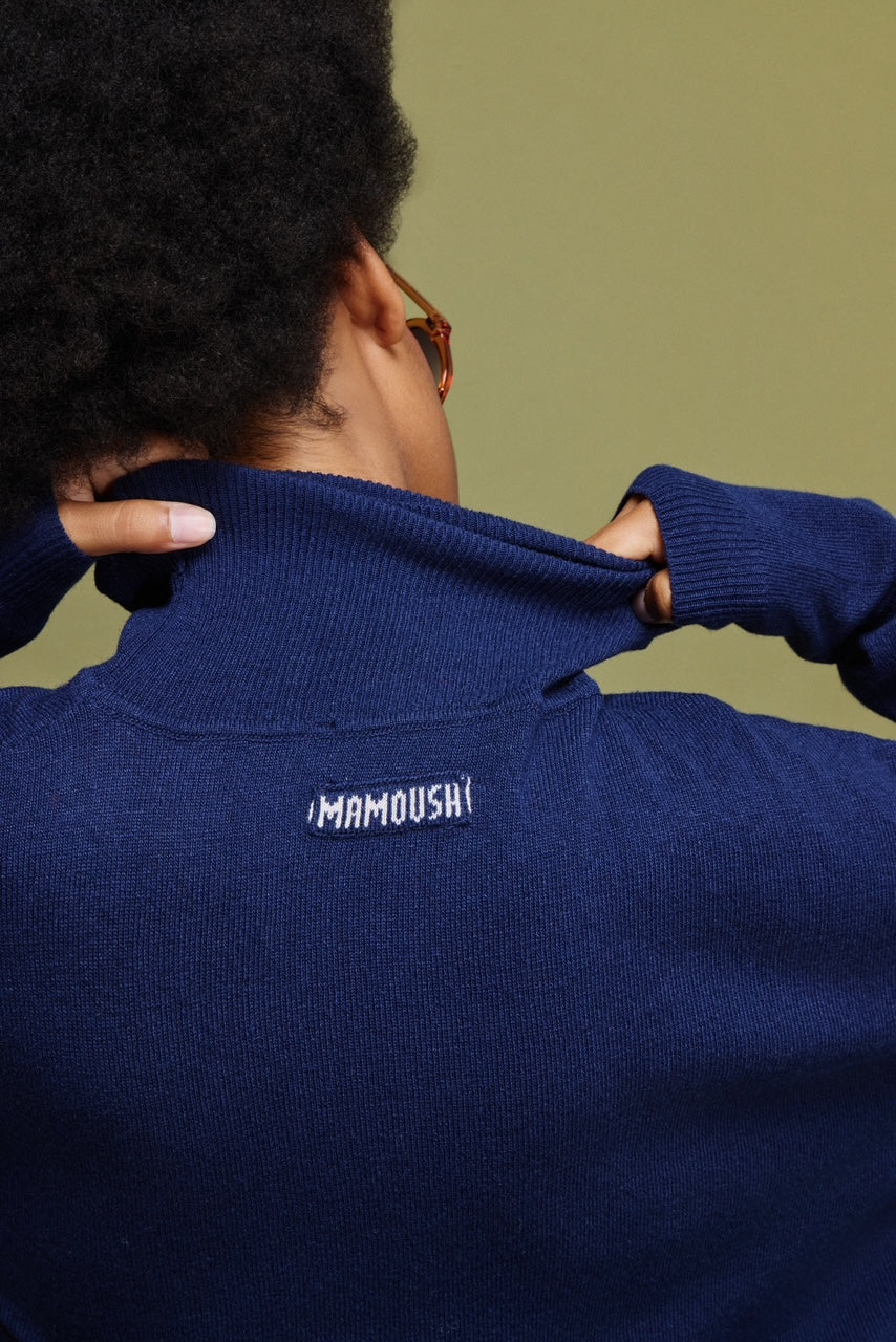 VELMA' ΖΙΒΑΓΚΟ ΑΠΟ ΚΑΣΜΙΡ (DARK BLUE) MAMOUSH