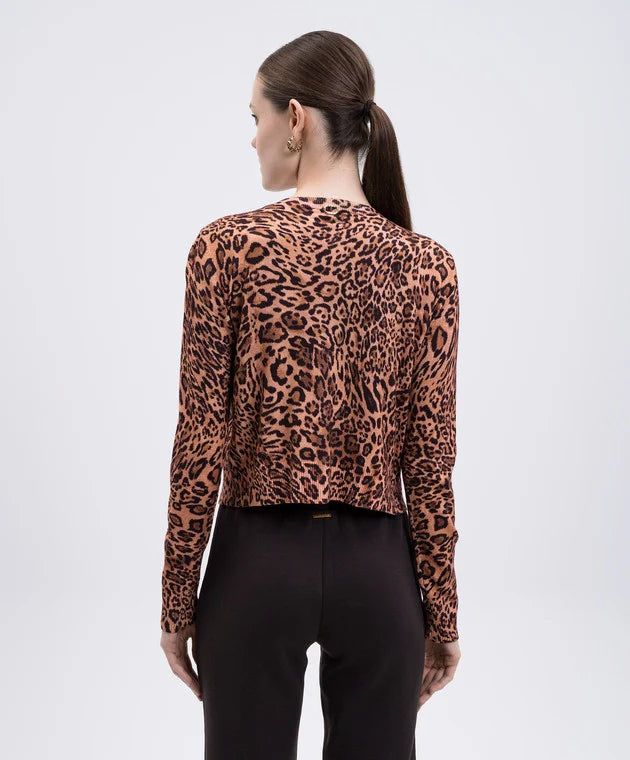 ΠΛΕΚΤΗ ΖΑΚΕΤΑ ΜΕ ΠΑΓΙΕΤΕΣ ANIMAL PRINT TWINSET
