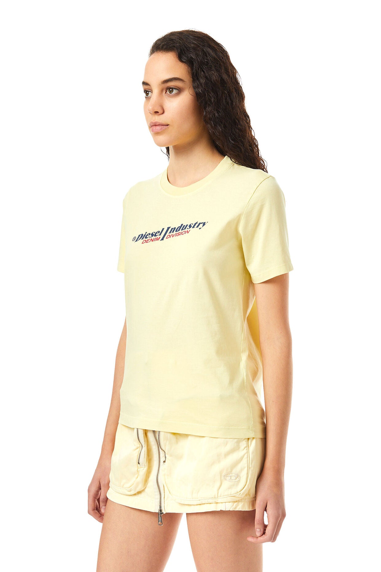 T-SHIRT ΜΕ ΣΤΑΜΠΑ (YELLOW) DIESEL