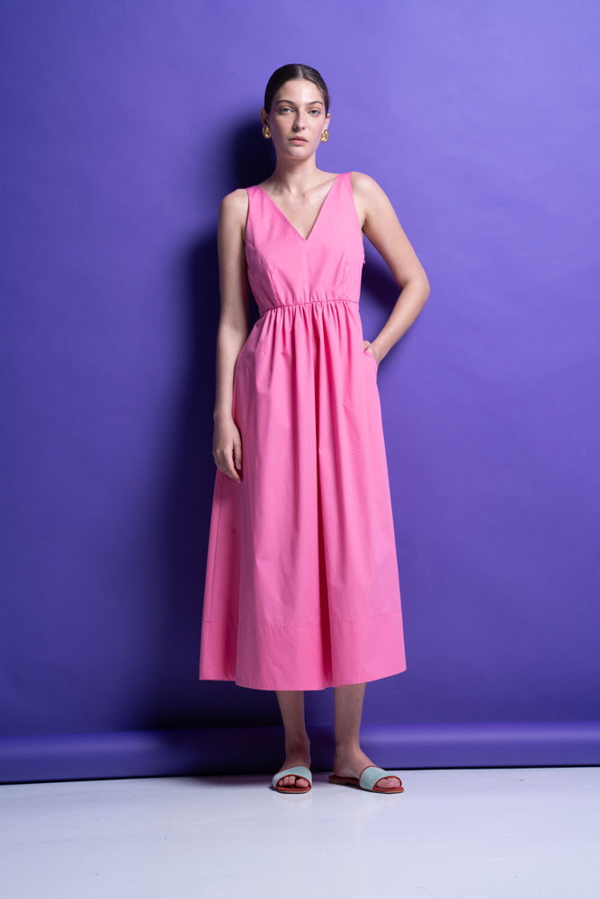 ‘VICTORIA’ ΒΑΜΒΑΚΕΡΟ ΜΙΝΤΙ ΦΟΡΕΜΑ (PINK) MAMOUSH