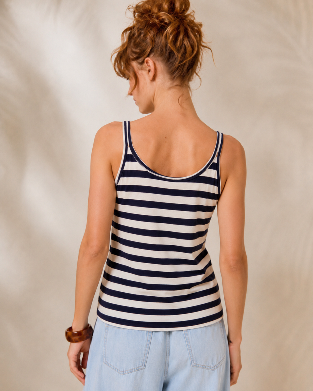 'LIA' ΡΙΓ ΤΟΠ (BLUE/STRIPES) MAMOUSH