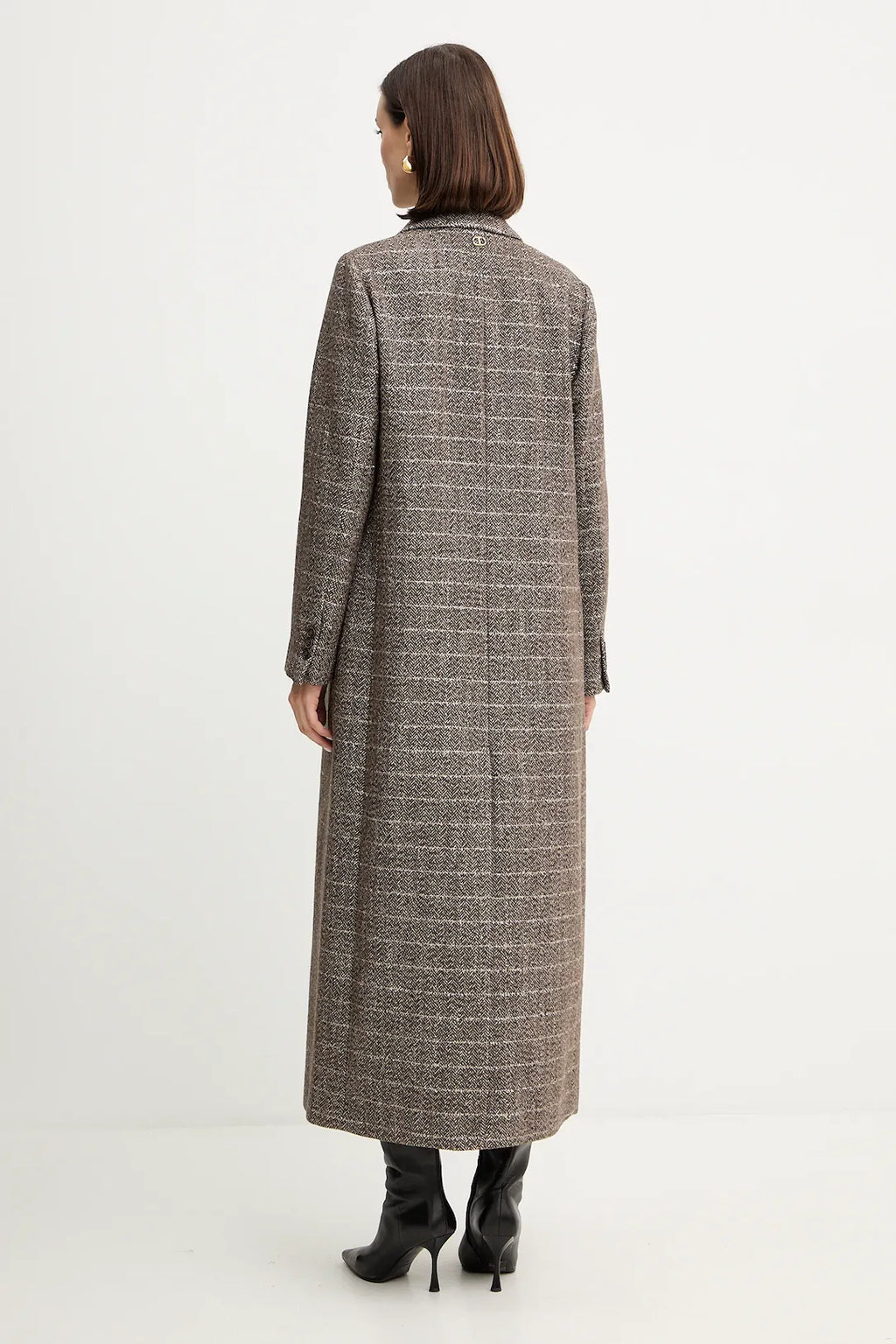 ΜΑΚΡΥ ΠΑΛΤΟ ΑΠΟ ΜΕΙΓΜΑ ΜΑΛΛΙΟΥ ΜΕ LUREX TWINSET MILANO