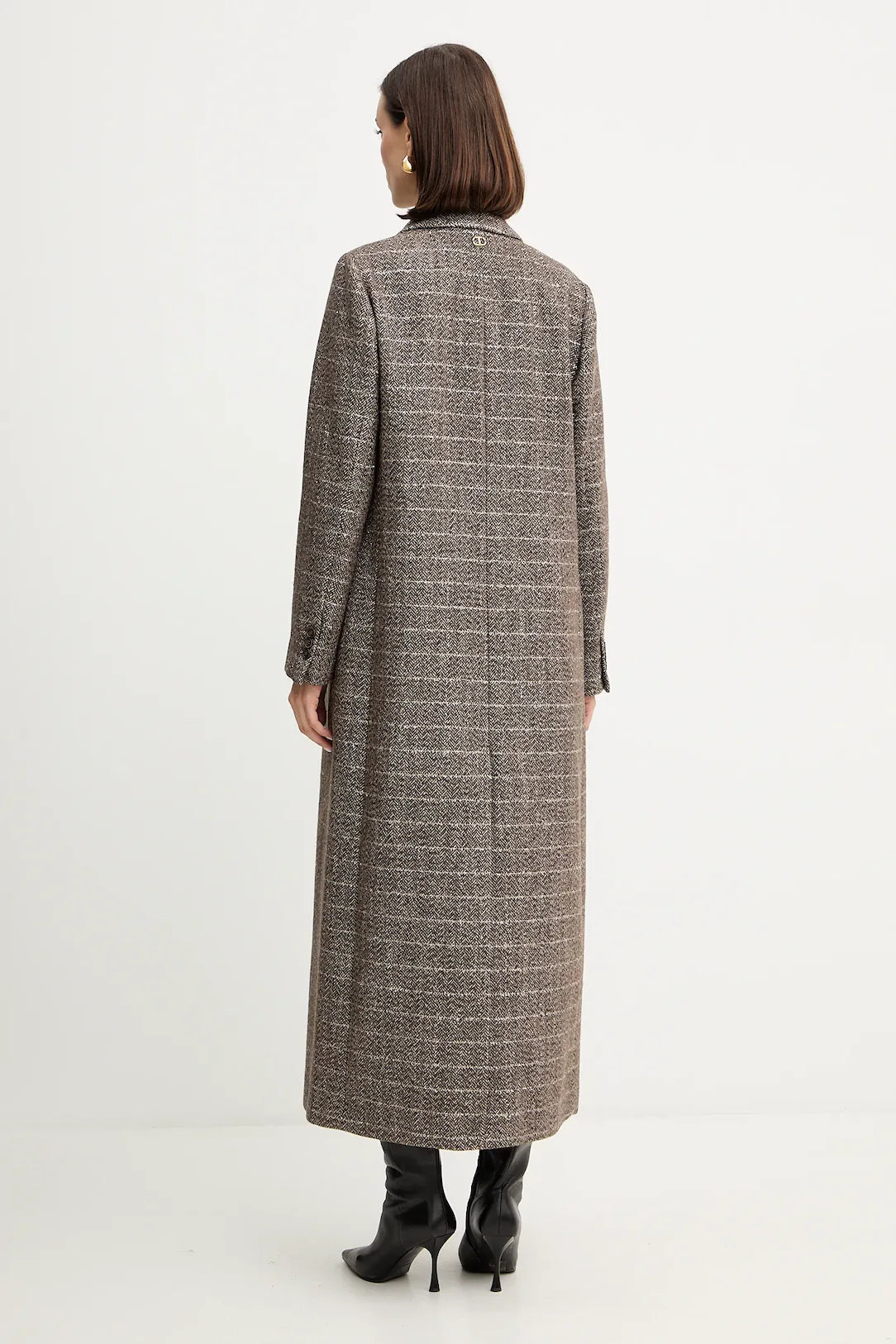 ΜΑΚΡΥ ΠΑΛΤΟ ΑΠΟ ΜΕΙΓΜΑ ΜΑΛΛΙΟΥ ΜΕ LUREX TWINSET MILANO