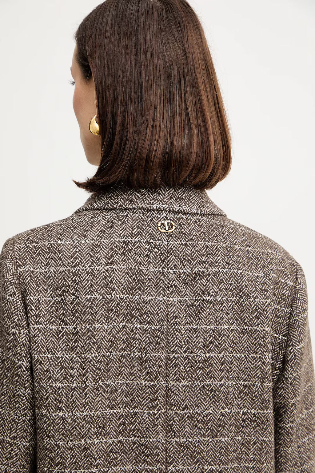 ΜΑΚΡΥ ΠΑΛΤΟ ΑΠΟ ΜΕΙΓΜΑ ΜΑΛΛΙΟΥ ΜΕ LUREX TWINSET MILANO