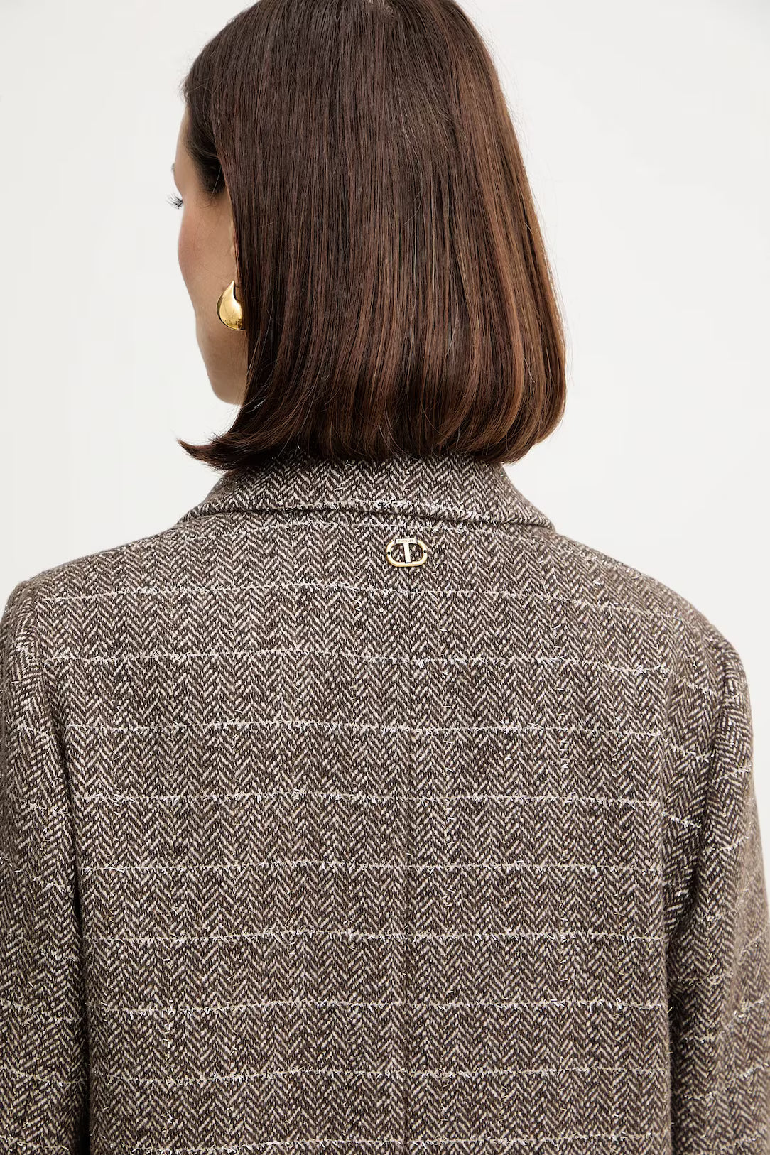 ΜΑΚΡΥ ΠΑΛΤΟ ΑΠΟ ΜΕΙΓΜΑ ΜΑΛΛΙΟΥ ΜΕ LUREX TWINSET MILANO