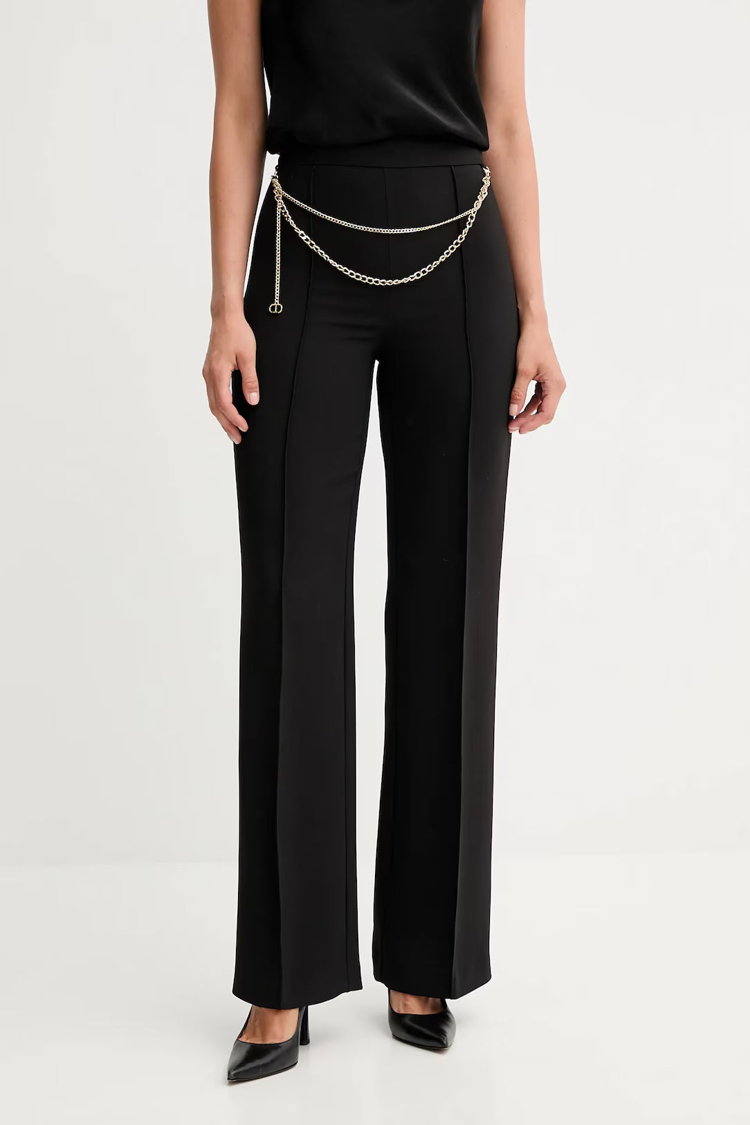 ΠΑΝΤΕΛΟΝΙ CADY ΚΡΕΠ ΜΕ ΖΩΝΗ ΑΛΥΣΙΔΑ TWINSET